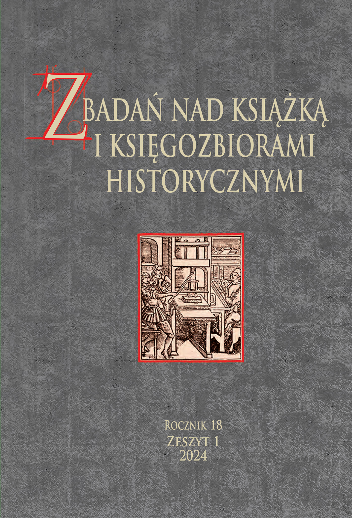 					Pokaż  Tom 18 Nr 1 (2024): Book heritage in danger: Ukrainian bibliography studies
				